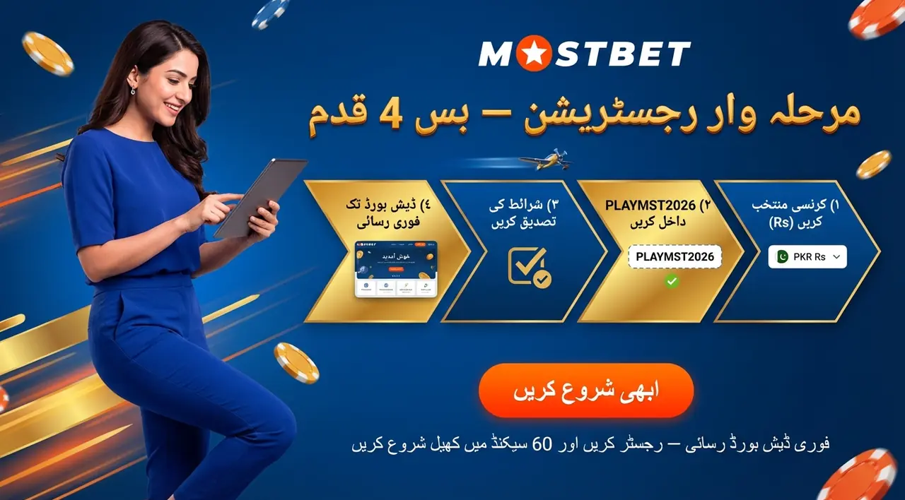 Mostbet میں رجسٹر ہونے کا مرحلہ وار طریقہ