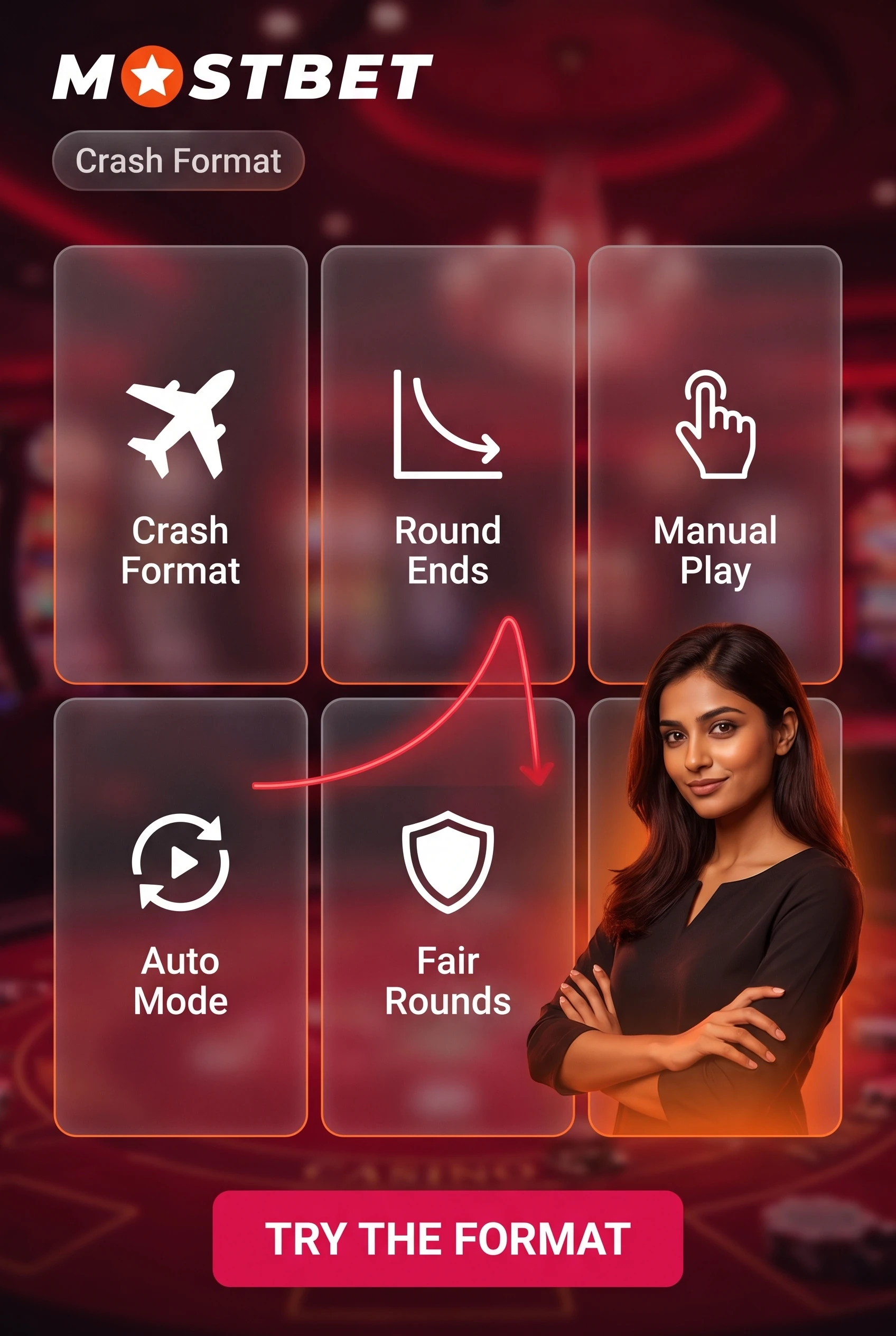 Aviator crash game format with rising multiplier and plane