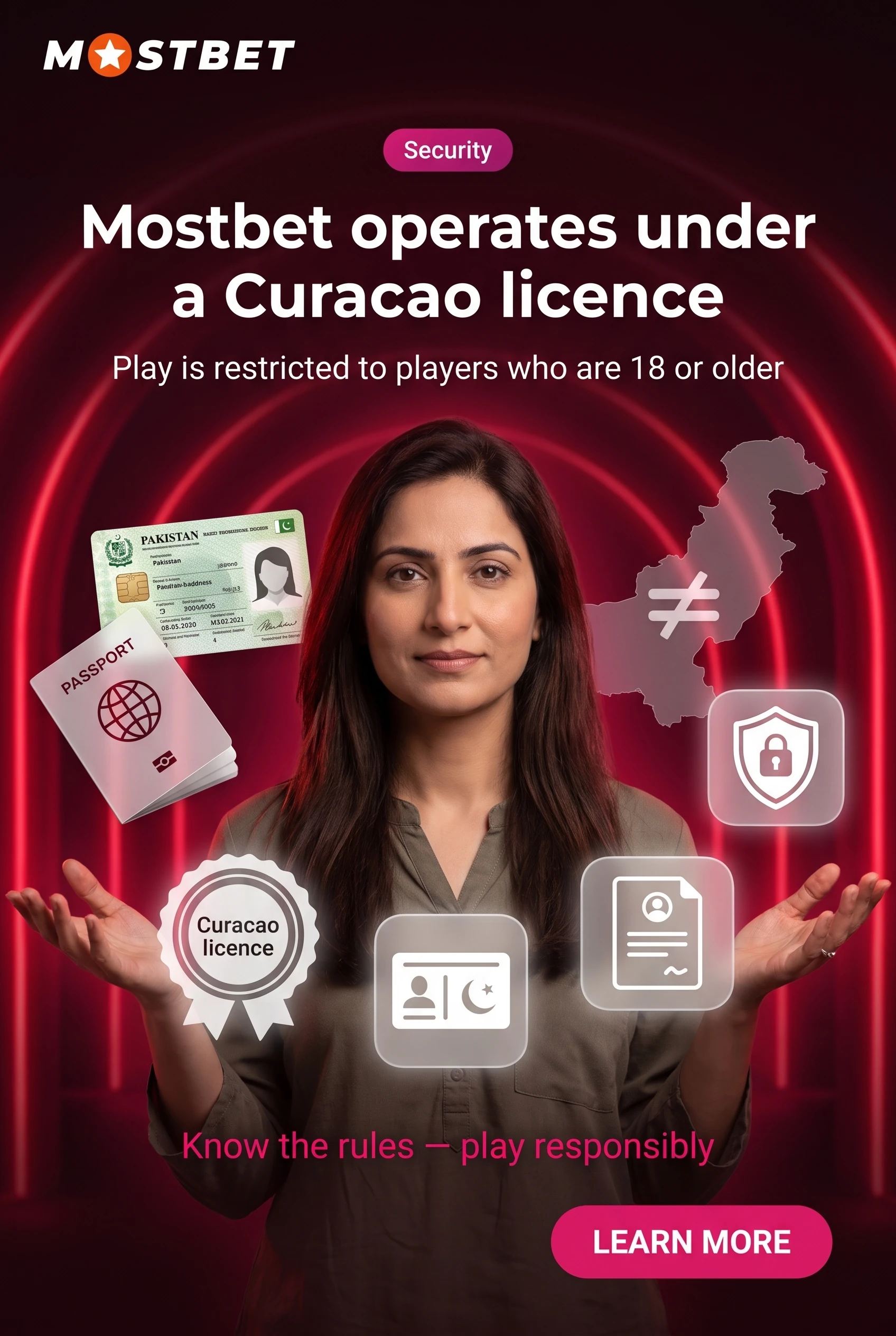 Mostbet licence, account security and age verification